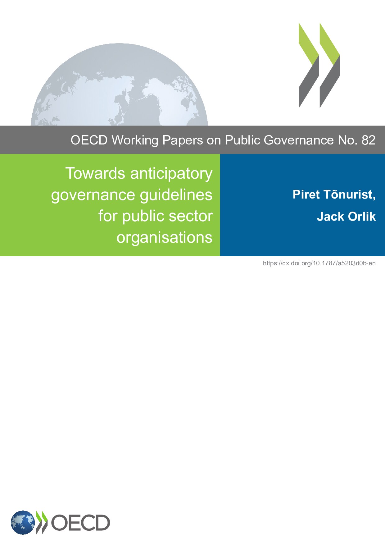 Towards anticipatory governance guidelines for public sector organisations (EN)