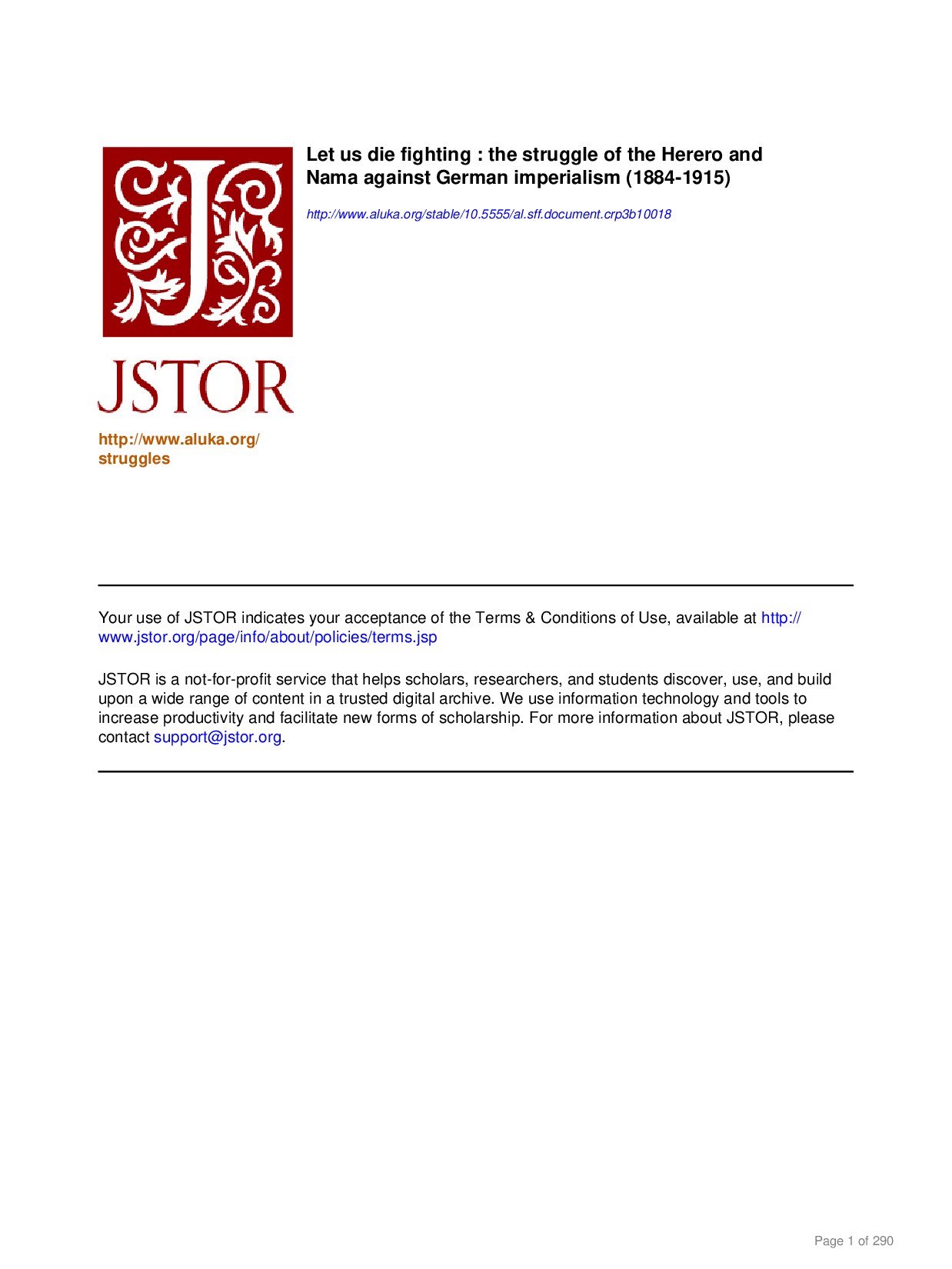 Horst Drechsler. Let Us Die Fighting. The Struggle of the Herero and Nama against German Imperialism (1884-1915)