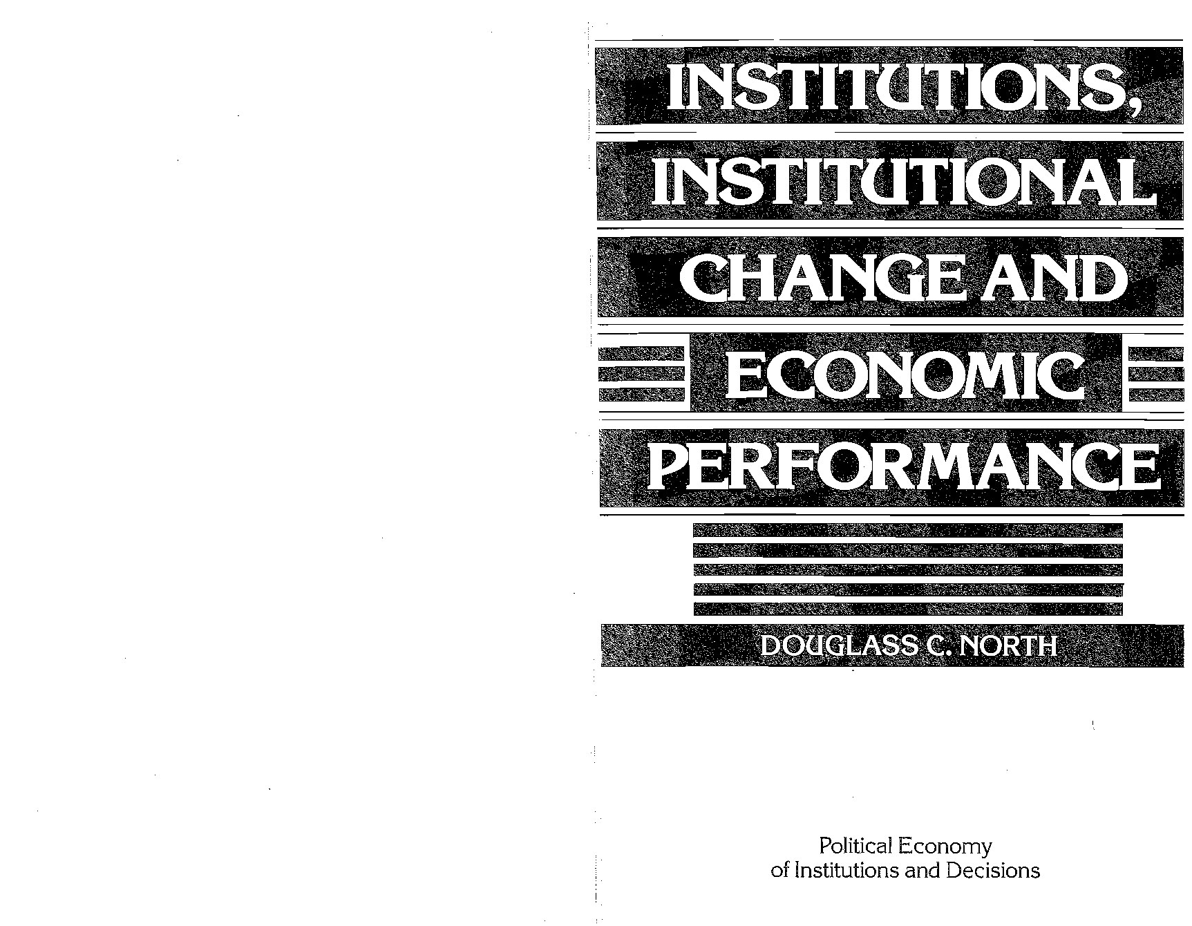 Institutions, Institutional Change and Economic Performance -- Douglass Cecil North -- ( WeLib.org )-1